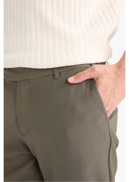 Jogger Fermuarlı Paça Yazlık Kumaş Pantolon E4779AX25SM