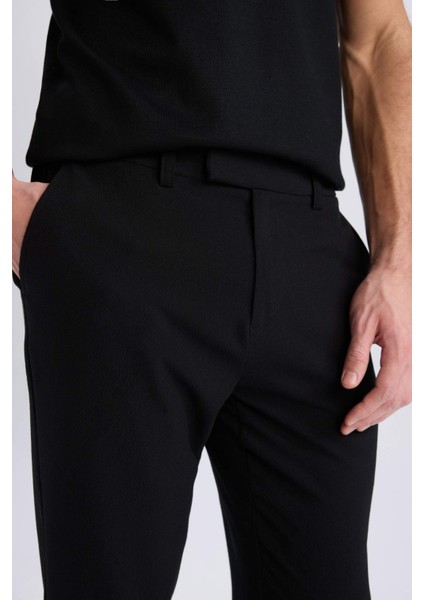 Jogger Fermuarlı Paça Yazlık Kumaş Pantolon E4779AX25SM