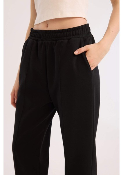 Coool Kalın Jogger Eşofman Altı Basic Düz Cepli Beli Paçası Lastikli E6300AX24WN