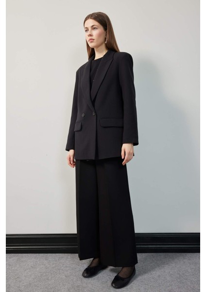 Oversize Geniş Kalıp Ceket Yaka Blazer Ceket C2457AX25SP