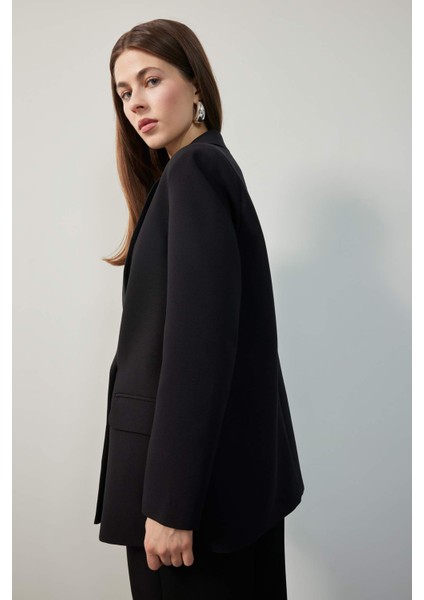 Oversize Geniş Kalıp Ceket Yaka Blazer Ceket C2457AX25SP