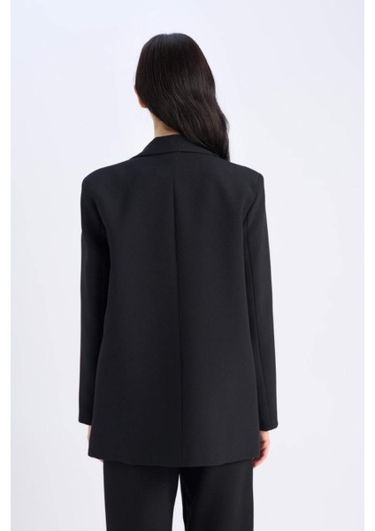Oversize Geniş Kalıp Ceket Yaka Blazer Ceket C2457AX25SP