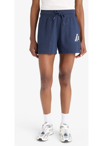 Fit NBA Los Angeles Lakers Standart Fit Sporcu Kısa Paça Şort E3626AX25SM