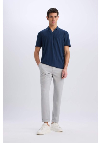 Jogger Fermuarlı Paça Yazlık Kumaş Pantolon E4779AX25SM