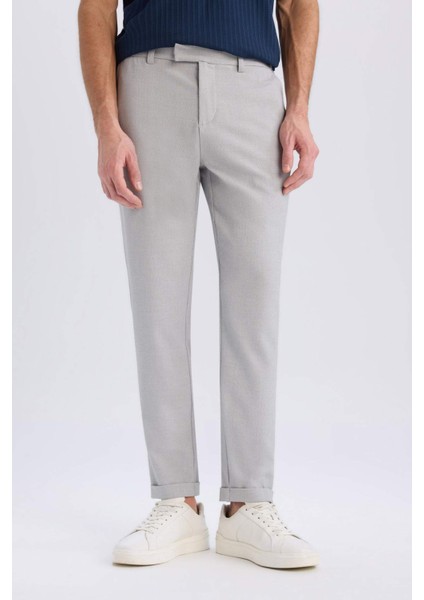 Jogger Fermuarlı Paça Yazlık Kumaş Pantolon E4779AX25SM