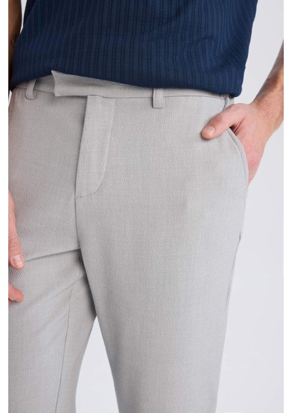 Jogger Fermuarlı Paça Yazlık Kumaş Pantolon E4779AX25SM