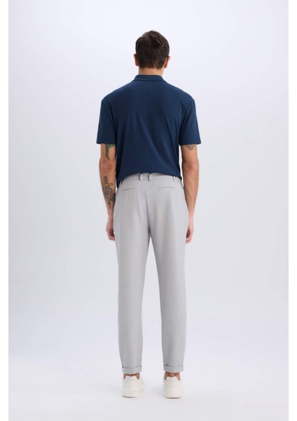 Jogger Fermuarlı Paça Yazlık Kumaş Pantolon E4779AX25SM