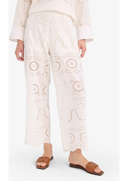 Regular Fit Brode Plaj Pantolonu-Fall in Love E4711AX25SM