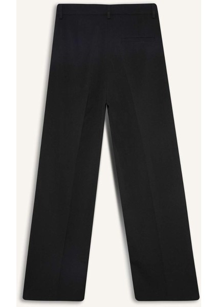 Wide Leg Pensli Klasik Palazzo Pantolon Geniş Bol Paça Basic Düz Uzun Boy Yüksek Bel Cepli C2020AX25SP