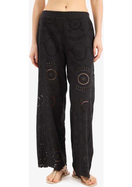 Regular Fit Brode Plaj Pantolonu-Fall in Love E4711AX25SM