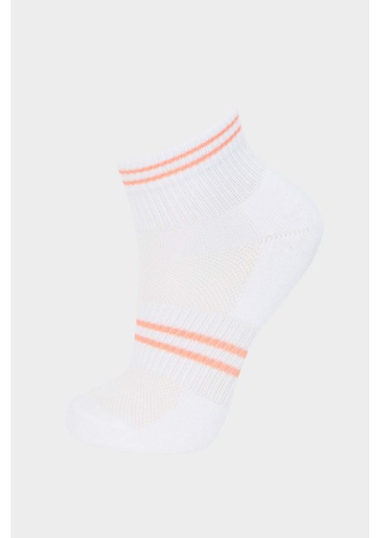 Kız Çocuk 5'li Pamuklu Patik Çorap E6063A8NS