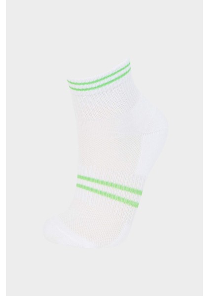 Kız Çocuk 5'li Pamuklu Patik Çorap E6063A8NS