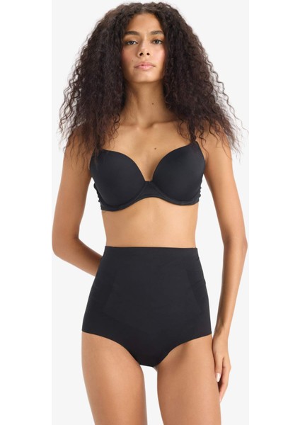 Siyah Yüksek Bel Slip Korse-Fall in Love E4742AX25SM