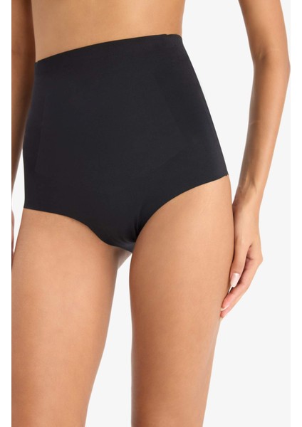 Siyah Yüksek Bel Slip Korse-Fall in Love E4742AX25SM