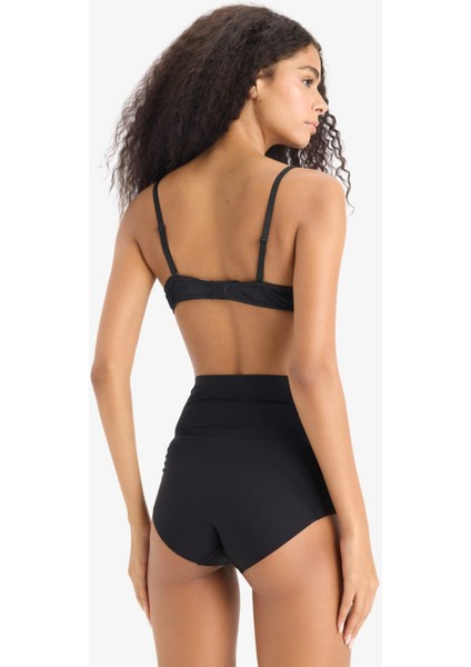 Siyah Yüksek Bel Slip Korse-Fall in Love E4742AX25SM