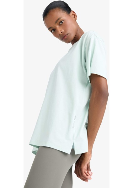 Fit Comfort Fit Bisiklet Yaka Sporcu Kısa Kollu Tişört E3494AX25SM