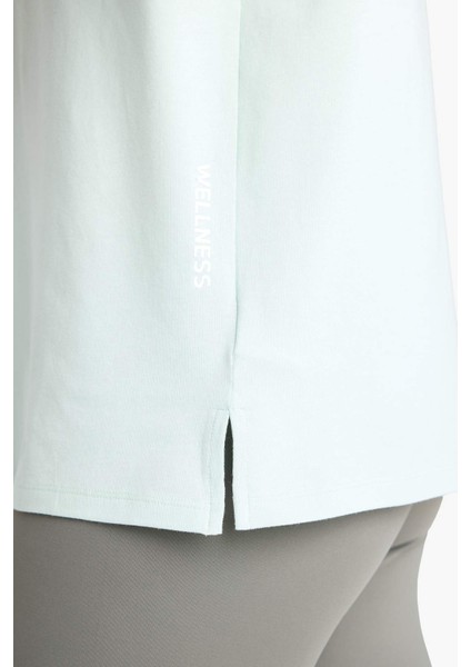 Fit Comfort Fit Bisiklet Yaka Sporcu Kısa Kollu Tişört E3494AX25SM