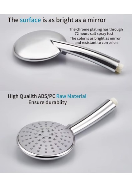 Çok Fonksiyonlu Büyük Boy Metalik Su Tasarruflu Duş Başlığı fırsatları