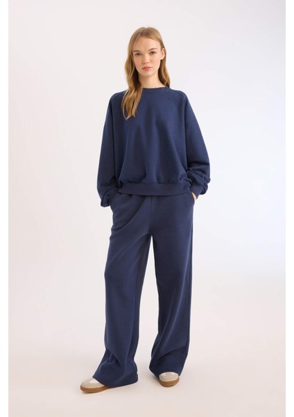 Wide Leg Eşofman Altı Beli Lastikli Geniş Bol Paça B3345AX25SP