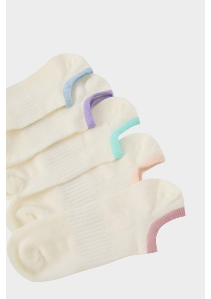 Kız Çocuk 5'li Pamuklu Patik Çorap E6050A8NS
