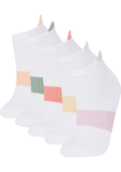 Kız Çocuk 5'li Pamuklu Patik Çorap E6053A8NS