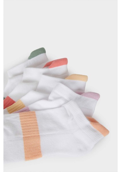 Kız Çocuk 5'li Pamuklu Patik Çorap E6053A8NS