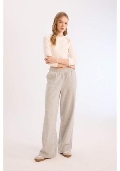 Coool Wide Leg Eşofman Altı Beli Lastikli Geniş Bol Paça B3345AX25SP