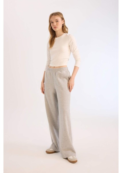 Coool Wide Leg Eşofman Altı Beli Lastikli Geniş Bol Paça B3345AX25SP