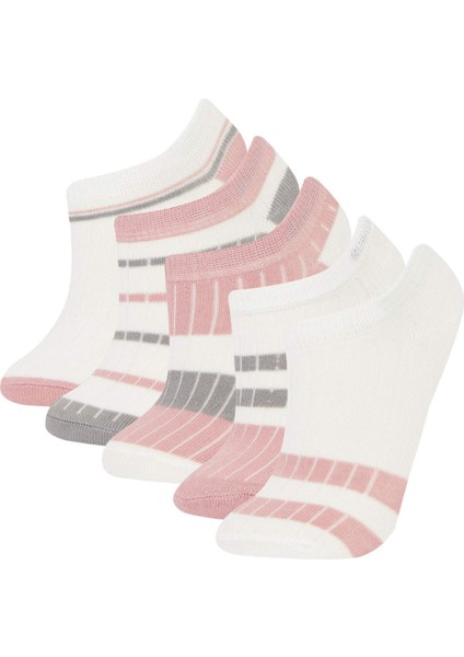 Kız Çocuk 5'li Pamuklu Patik Çorap E6059A8NS