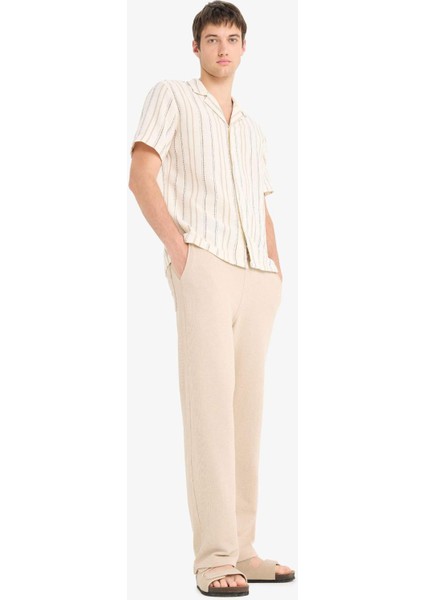 Beli Bağcıklı Wide Leg Geniş Paça Eşofman Altı E5212AX25SM