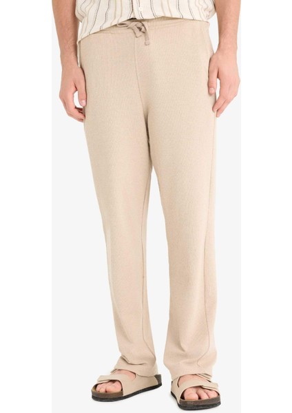 Beli Bağcıklı Wide Leg Geniş Paça Eşofman Altı E5212AX25SM