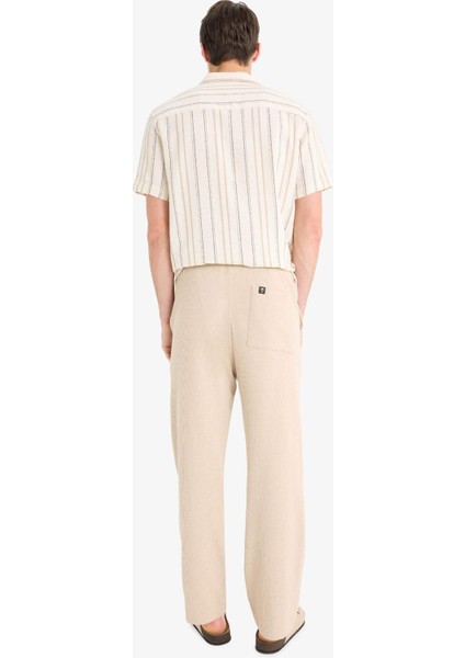 Beli Bağcıklı Wide Leg Geniş Paça Eşofman Altı E5212AX25SM