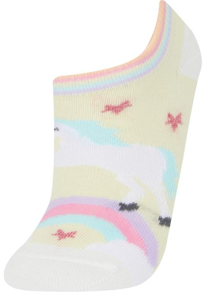 Kız Çocuk 3'lü Pamuklu Patik Çorap E6054A8NS