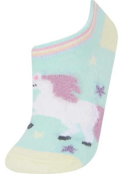 Kız Çocuk 3'lü Pamuklu Patik Çorap E6054A8NS