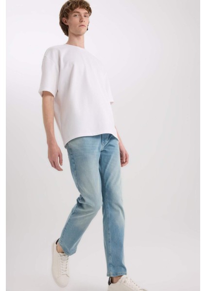 Sergio Regular Fit Normal Kalıp Normal Bel Boru Paça Jean Pantolon E5414AX25SP