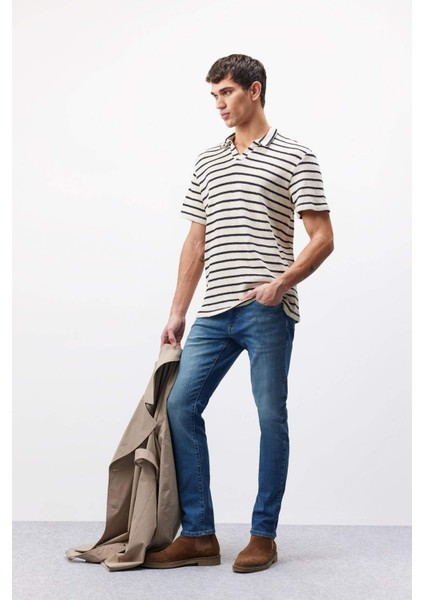 Pedro Slim Fit Dar Kalıp Normal Bel Dar Paça Jean Pantolon E5429ax25sp