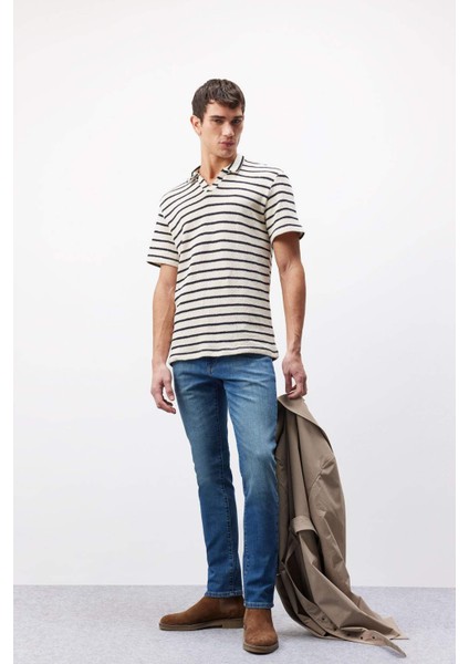 Pedro Slim Fit Dar Kalıp Normal Bel Dar Paça Jean Pantolon E5429ax25sp