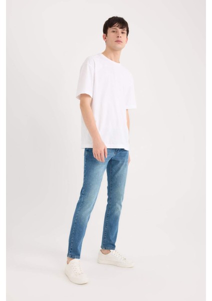 Pedro Slim Fit Dar Kalıp Normal Bel Dar Paça Jean Pantolon E5429ax25sp