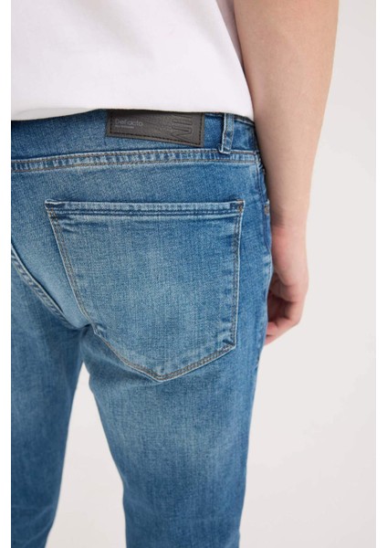 Pedro Slim Fit Dar Kalıp Normal Bel Dar Paça Jean Pantolon E5429ax25sp