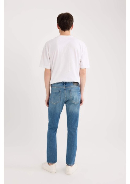 Pedro Slim Fit Dar Kalıp Normal Bel Dar Paça Jean Pantolon E5429ax25sp