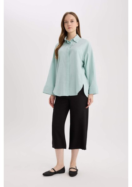 Beli Lastikli Basic Düz Cepli Kapri E4390AX25SM