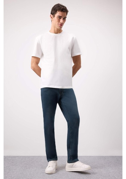 Pedro Slim Fit Esnek Yumuşak Kumaş Dar Kalıp Normal Bel Dar Paça Jean Pantolon C5682AX25SP