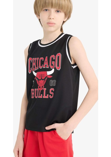 Erkek Çocuk NBA Chicago Bulls Bisiklet Yaka Atlet E4846A825HS