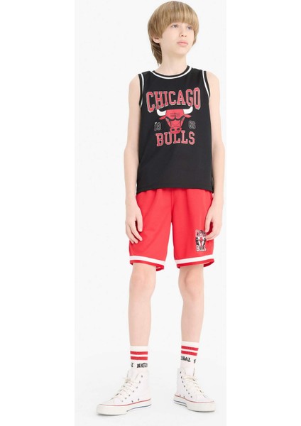 Erkek Çocuk NBA Chicago Bulls Bisiklet Yaka Atlet E4846A825HS