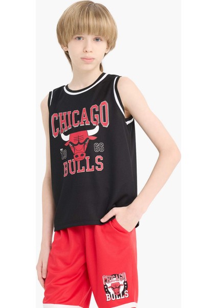 Erkek Çocuk NBA Chicago Bulls Bisiklet Yaka Atlet E4846A825HS