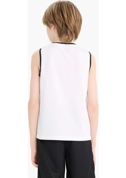 Erkek Çocuk NBA Los Angeles Lakers Bisiklet Yaka Atlet