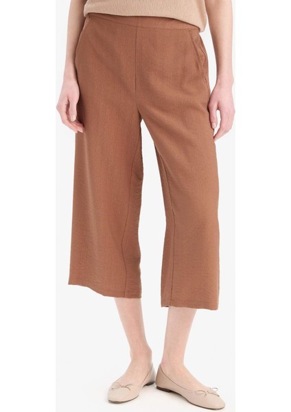 Beli Lastikli Basic Düz Cepli Kapri E4390AX25SM