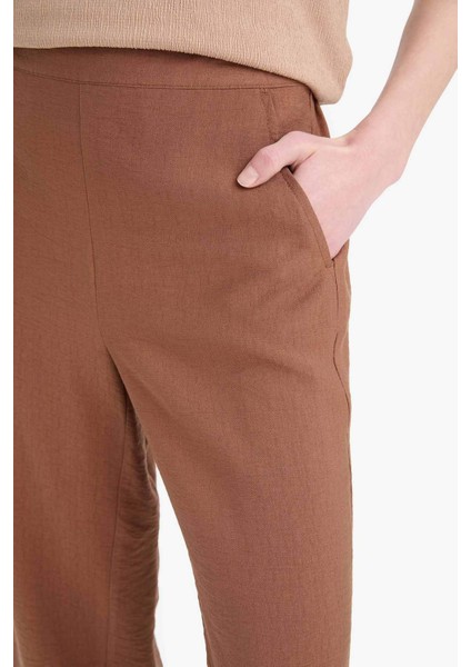 Beli Lastikli Basic Düz Cepli Kapri E4390AX25SM