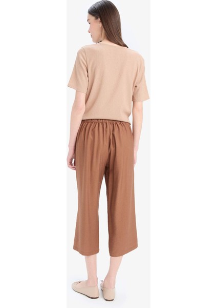 Beli Lastikli Basic Düz Cepli Kapri E4390AX25SM