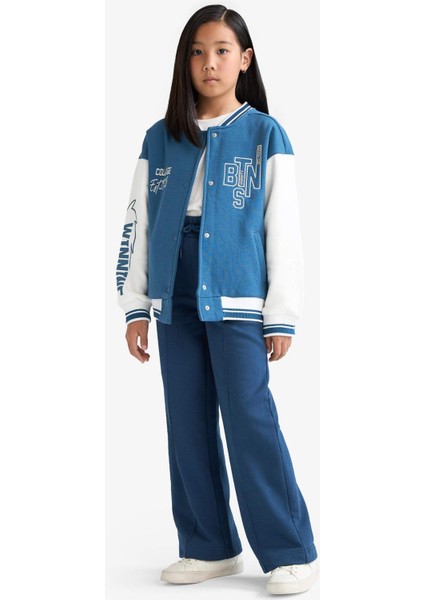 Kız Çocuk Wide Leg Geniş Paça Beli Lastikli Eşofman Altı C7131A825AU